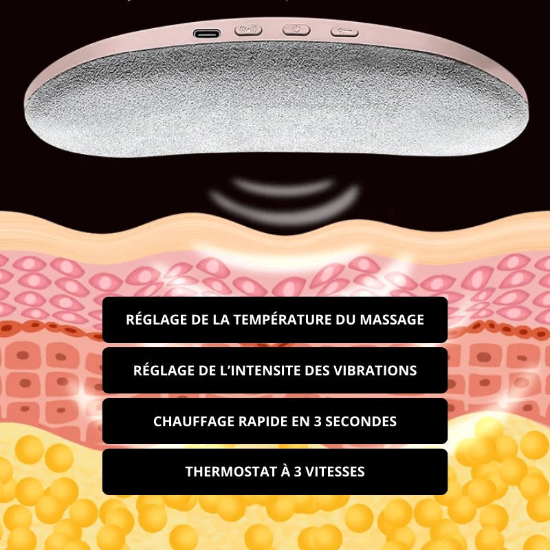 Soulagement instantané des crampes menstruelles – Ceinture chauffante et vibrante - DreamScape